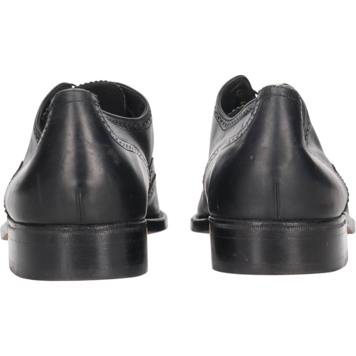 Bally Semi-Brogue Wingtip Shoes, Made in France, Size 9 1/2B, Men's, Size 11" /saa013578 Men's 28.0cm genuine leather black type Vintage Second Hand