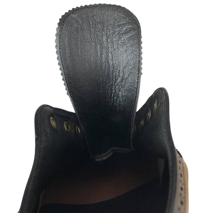 Bally Semi-Brogue Wingtip Shoes, Made in France, Size 9 1/2B, Men's, Size 11" /saa013578 Men's 28.0cm genuine leather black type Vintage Second Hand