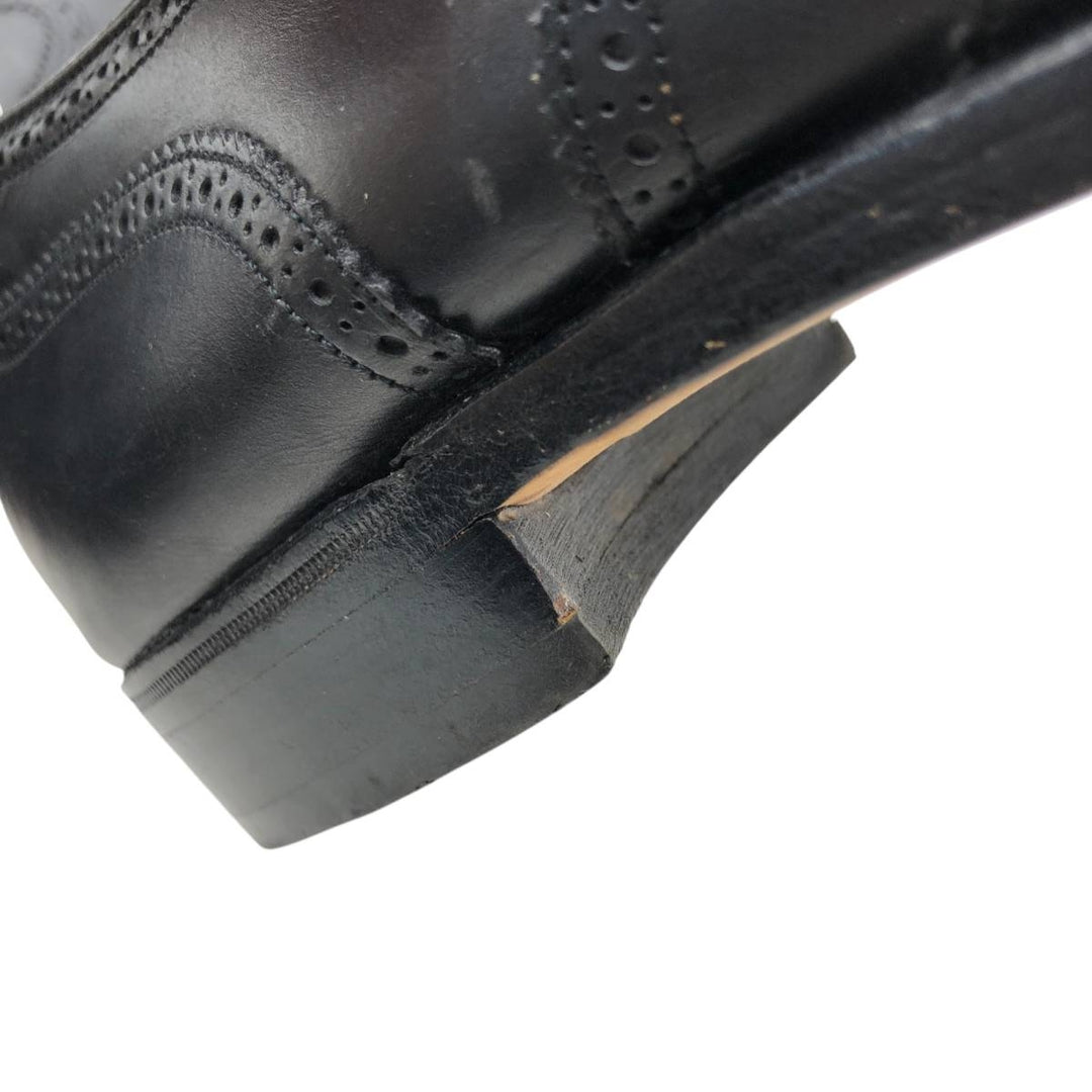 Bally Semi-Brogue Wingtip Shoes, Made in France, Size 9 1/2B, Men's, Size 11" /saa013578 Men's 28.0cm genuine leather black type Vintage Second Hand