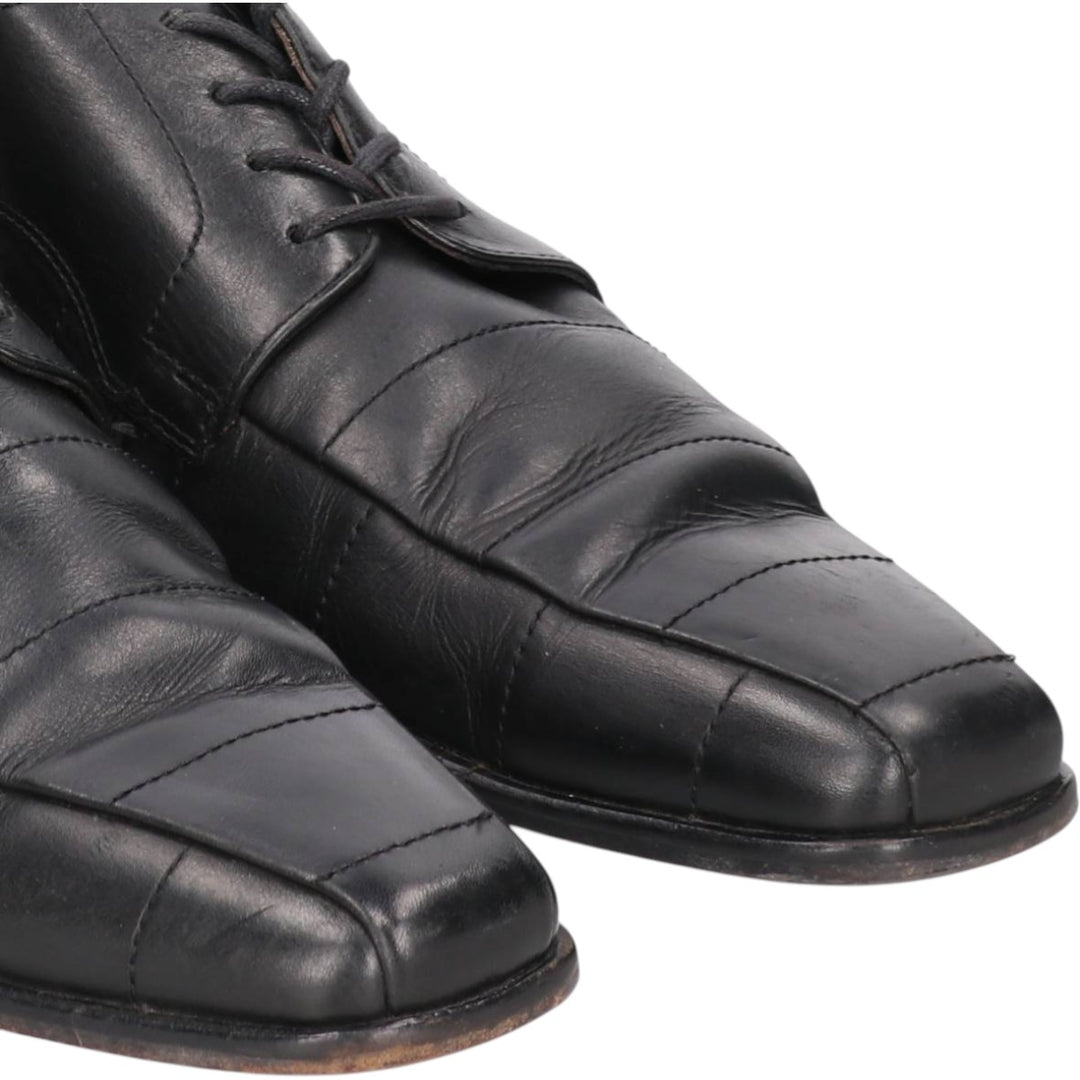 LLOYD square-toe leather shoes, made in Germany, size 40 1/2, men's 9.8" square toe /saa013579 Men's 25.0cm genuine leather black type Vintage Second Hand