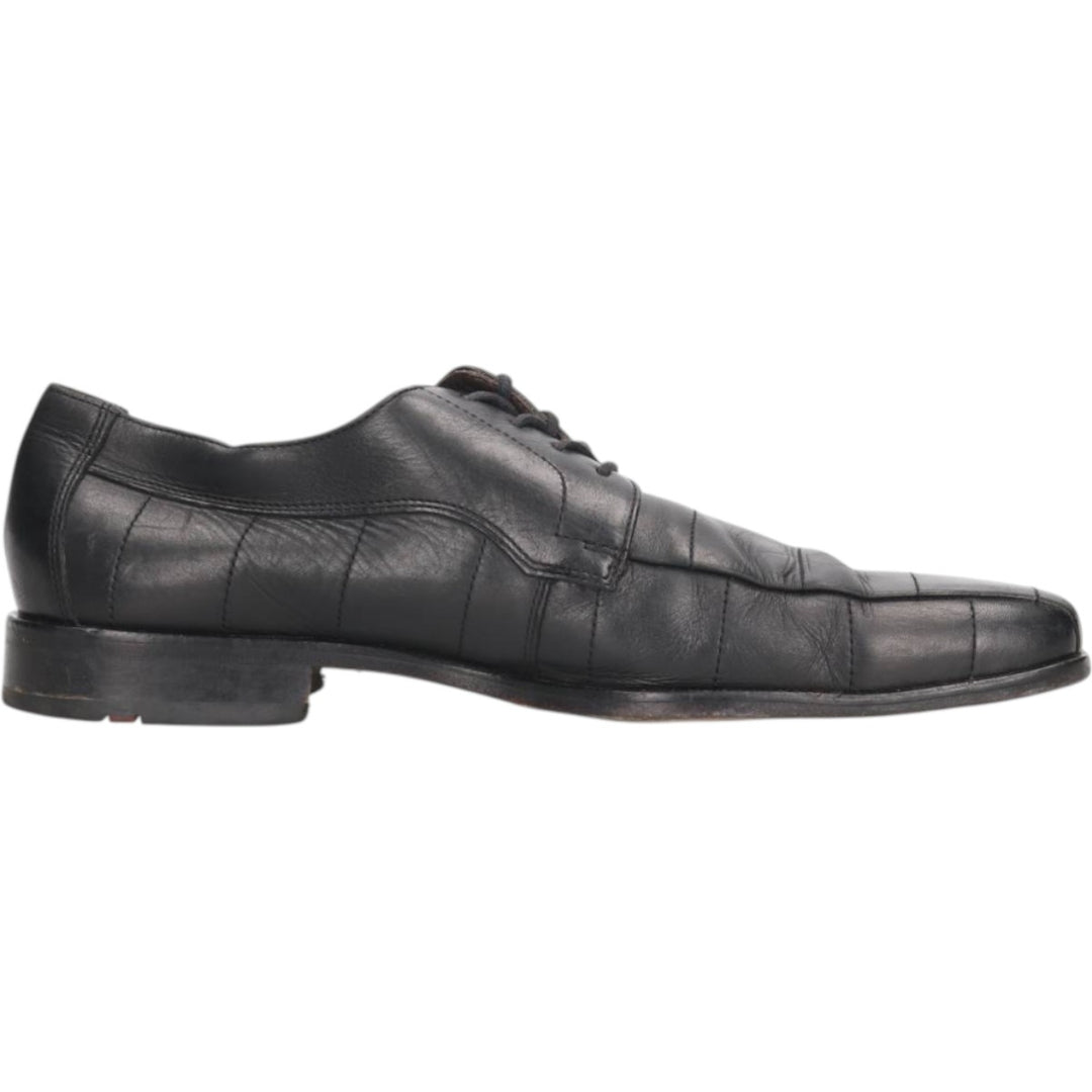 LLOYD square-toe leather shoes, made in Germany, size 40 1/2, men's 9.8" square toe /saa013579 Men's 25.0cm genuine leather black type Vintage Second Hand