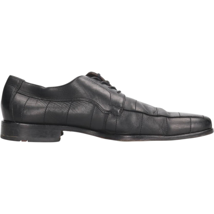 LLOYD square-toe leather shoes, made in Germany, size 40 1/2, men's 9.8" square toe /saa013579 Men's 25.0cm genuine leather black type Vintage Second Hand