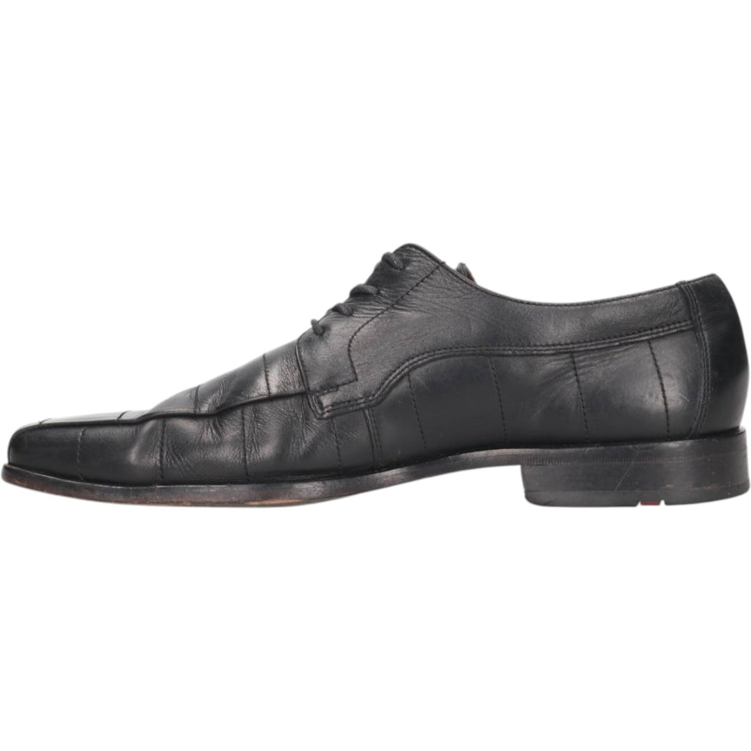 LLOYD square-toe leather shoes, made in Germany, size 40 1/2, men's 9.8" square toe /saa013579 Men's 25.0cm genuine leather black type Vintage Second Hand