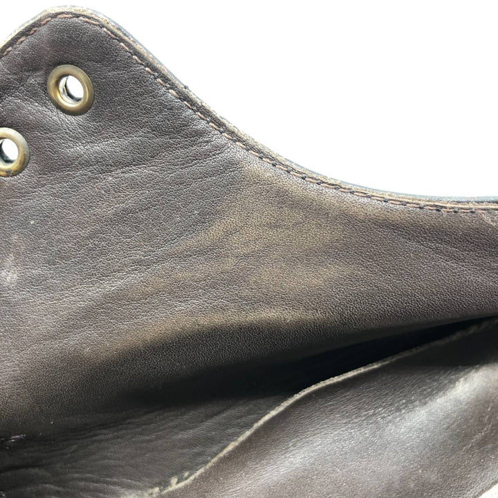 LLOYD square-toe leather shoes, made in Germany, size 40 1/2, men's 9.8" square toe /saa013579 Men's 25.0cm genuine leather black type Vintage Second Hand