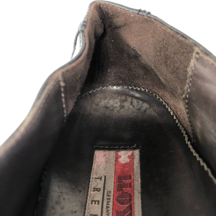 LLOYD square-toe leather shoes, made in Germany, size 40 1/2, men's 9.8" square toe /saa013579 Men's 25.0cm genuine leather black type Vintage Second Hand