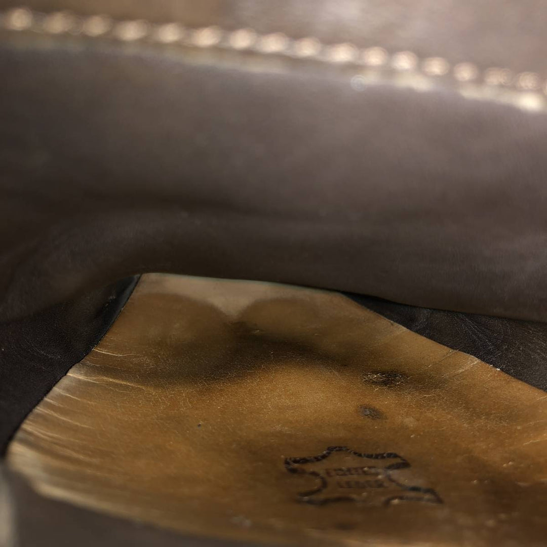 LLOYD square-toe leather shoes, made in Germany, size 40 1/2, men's 9.8" square toe /saa013579 Men's 25.0cm genuine leather black type Vintage Second Hand