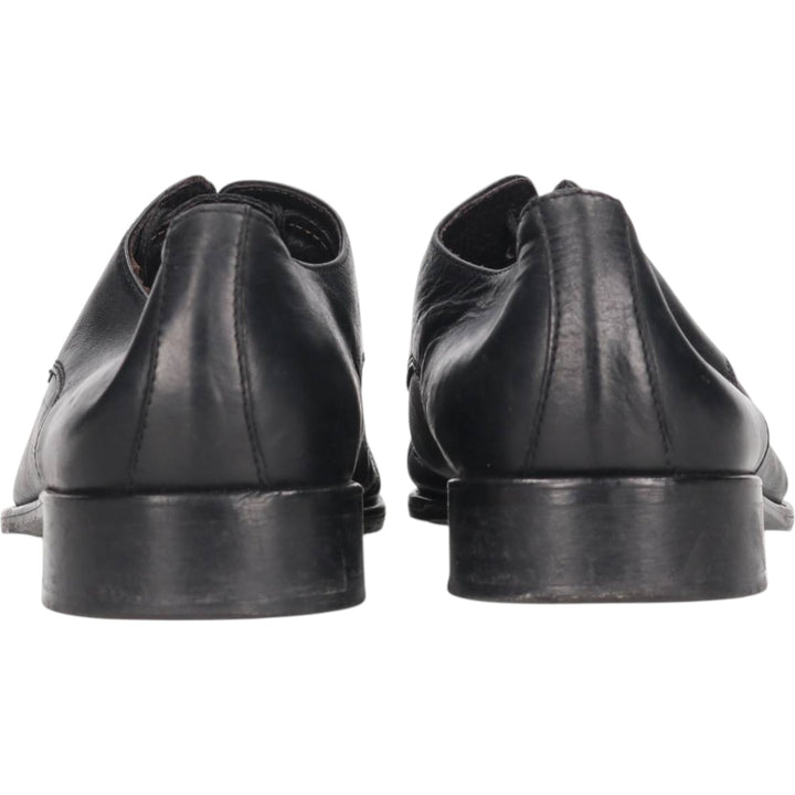 CONTE Square Toe Straight Tip Shoes, Made in Italy, Size 40, Men's 9.8" (equivalent) /saa013580 Men's 25.0cm genuine leather black type Vintage Second Hand