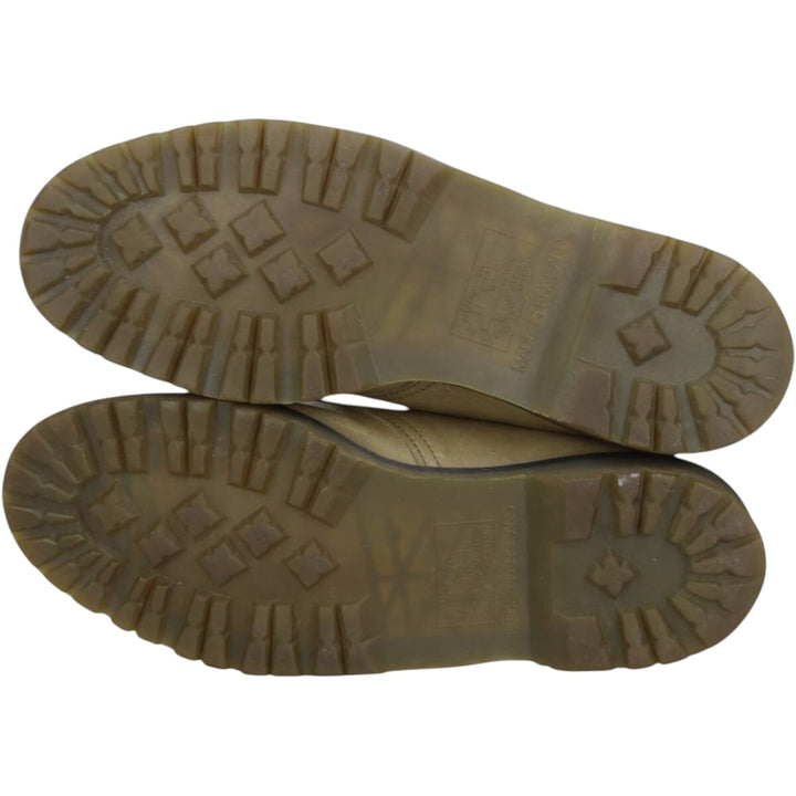 Dr. Martens 4-Eye Shoes, Made in England, Size 10 Men's 29.0cm genuine leather Khaki type Vintage Second Hand