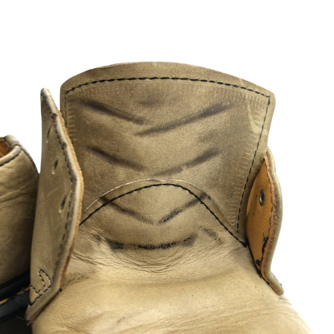 Dr. Martens 4-Eye Shoes, Made in England, Size 10 Men's 29.0cm genuine leather Khaki type Vintage Second Hand