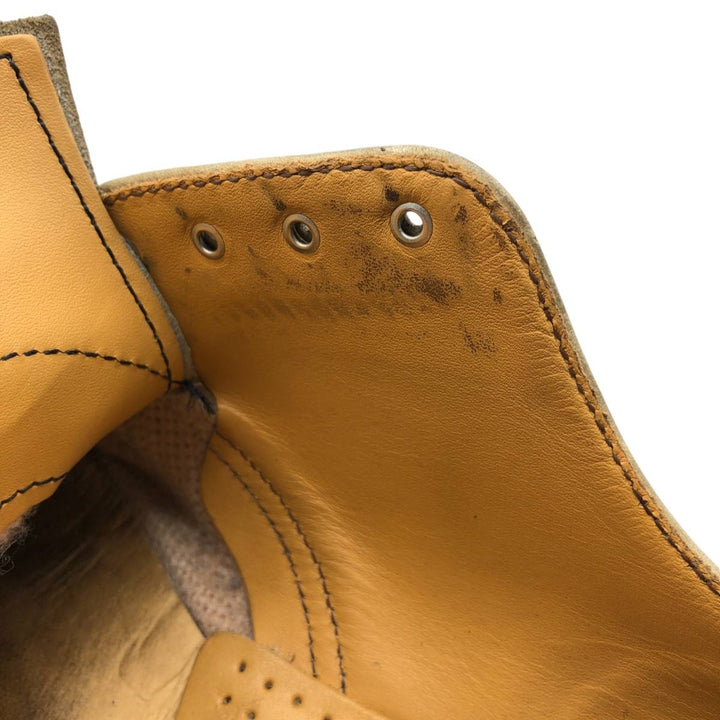 Dr. Martens 4-Eye Shoes, Made in England, Size 10 Men's 29.0cm genuine leather Khaki type Vintage Second Hand