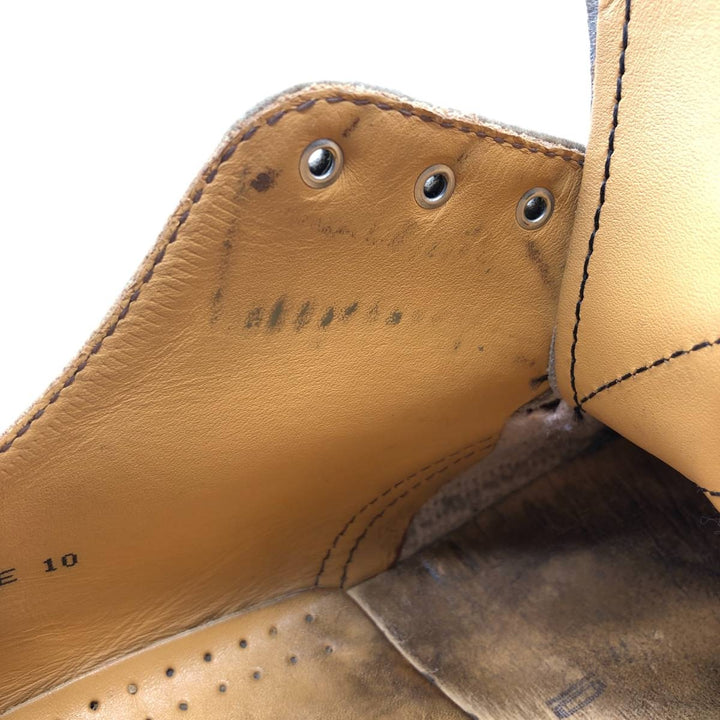 Dr. Martens 4-Eye Shoes, Made in England, Size 10 Men's 29.0cm genuine leather Khaki type Vintage Second Hand