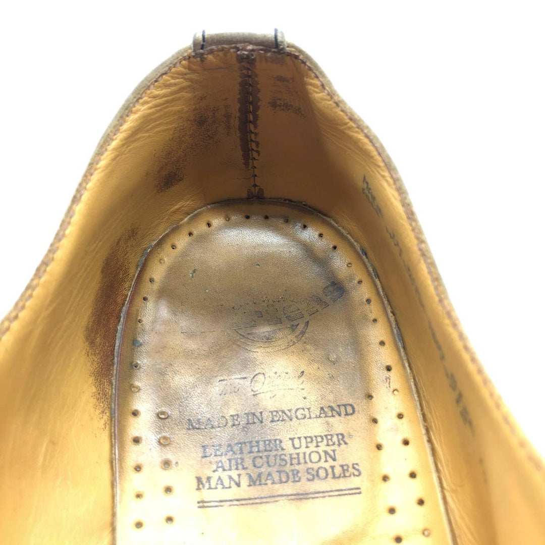 Dr. Martens 4-Eye Shoes, Made in England, Size 10 Men's 29.0cm genuine leather Khaki type Vintage Second Hand