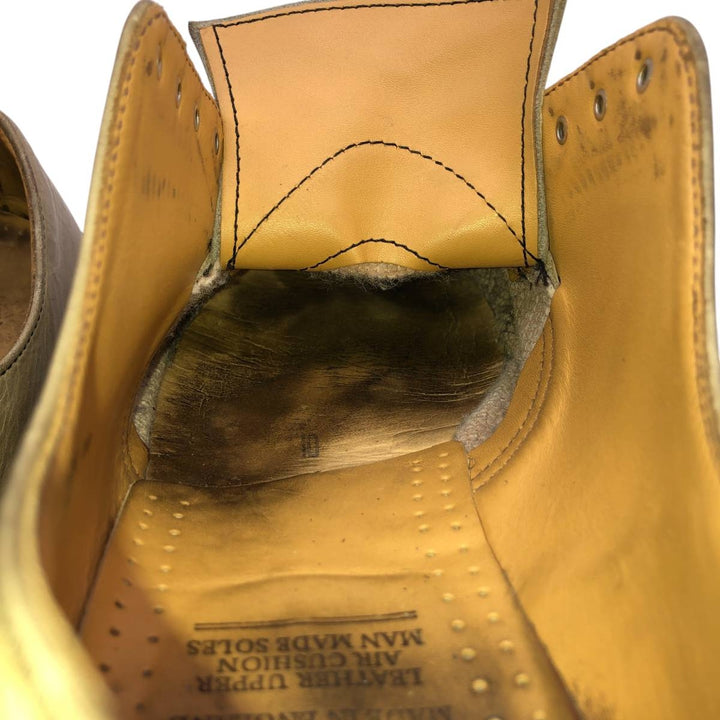 Dr. Martens 4-Eye Shoes, Made in England, Size 10 Men's 29.0cm genuine leather Khaki type Vintage Second Hand