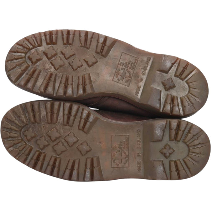 Dr. Martens THE ORIGINAL 4-Eye Shoes, Made in England, Size 8 Men's 27.0cm genuine leather brown type Vintage Second Hand