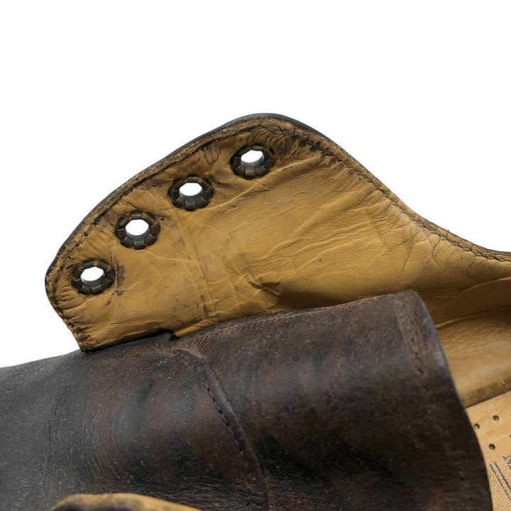 Dr. Martens THE ORIGINAL 4-Eye Shoes, Made in England, Size 8 Men's 27.0cm genuine leather brown type Vintage Second Hand