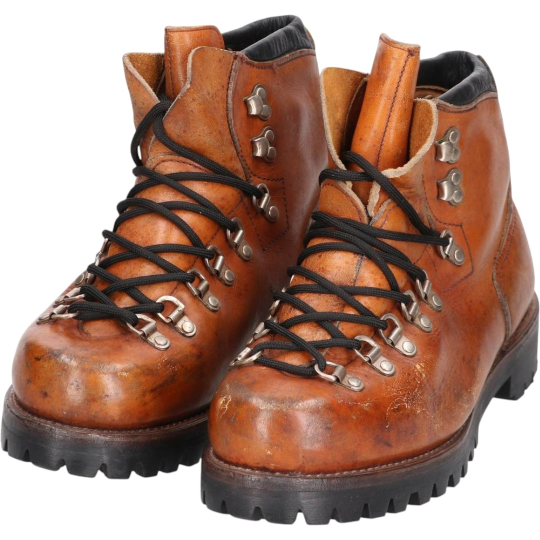 70s-80s Red Wing Irish Setter Dog Tag Platform Trekking Boots Made in USA Size 8 1/2 D Men's 26.5cm unclear brown type Vintage Second Hand