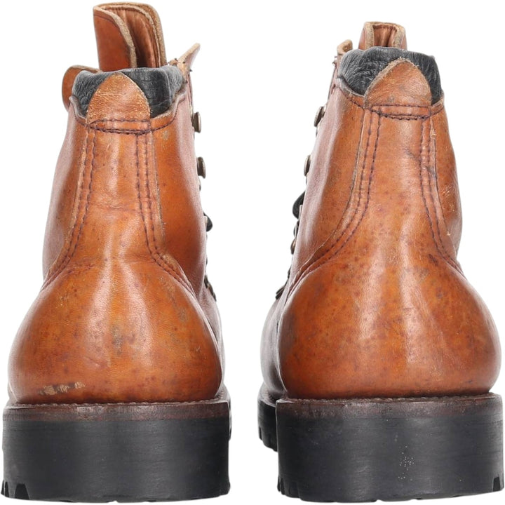 70s-80s Red Wing Irish Setter Dog Tag Platform Trekking Boots Made in USA Size 8 1/2 D Men's 26.5cm unclear brown type Vintage Second Hand