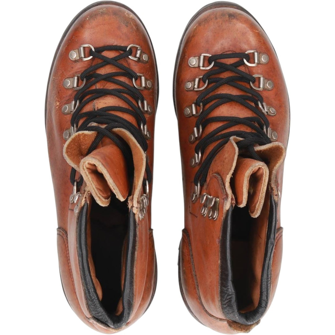 70s-80s Red Wing Irish Setter Dog Tag Platform Trekking Boots Made in USA Size 8 1/2 D Men's 26.5cm unclear brown type Vintage Second Hand