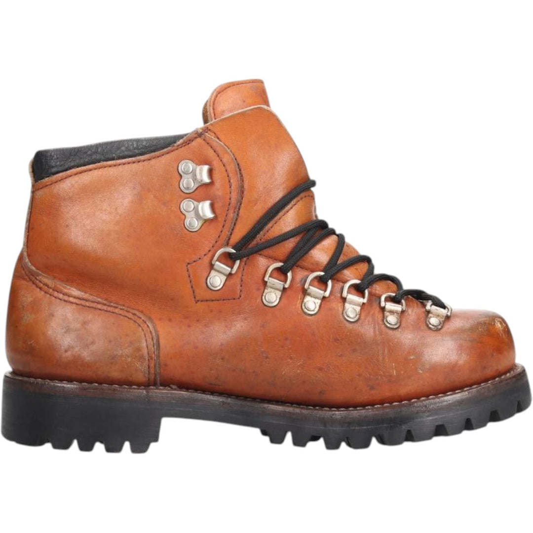 70s-80s Red Wing Irish Setter Dog Tag Platform Trekking Boots Made in USA Size 8 1/2 D Men's 26.5cm unclear brown type Vintage Second Hand