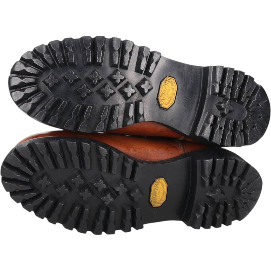 70s-80s Red Wing Irish Setter Dog Tag Platform Trekking Boots Made in USA Size 8 1/2 D Men's 26.5cm unclear brown type Vintage Second Hand