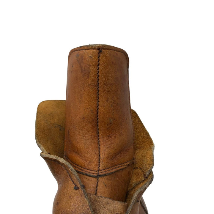 70s-80s Red Wing Irish Setter Dog Tag Platform Trekking Boots Made in USA Size 8 1/2 D Men's 26.5cm unclear brown type Vintage Second Hand