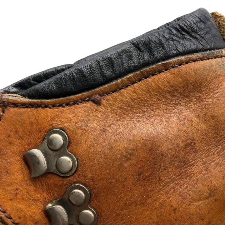 70s-80s Red Wing Irish Setter Dog Tag Platform Trekking Boots Made in USA Size 8 1/2 D Men's 26.5cm unclear brown type Vintage Second Hand