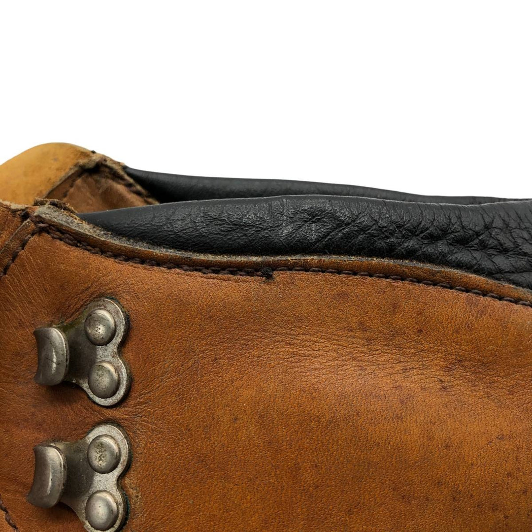 70s-80s Red Wing Irish Setter Dog Tag Platform Trekking Boots Made in USA Size 8 1/2 D Men's 26.5cm unclear brown type Vintage Second Hand