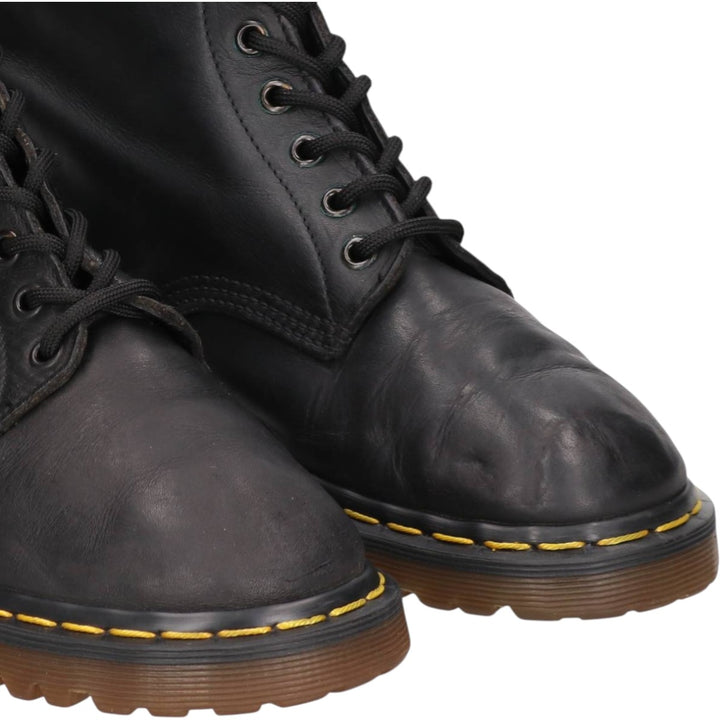 Dr. Martens 8-hole boots made in the UK Men's 27.0cm genuine leather black type Vintage Second Hand