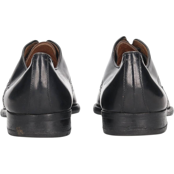 Pierre Cardin espace Full Brogue Wingtip Shoes, Made in Italy, Size 8 Men's 26.5cm genuine leather black type Vintage Second Hand