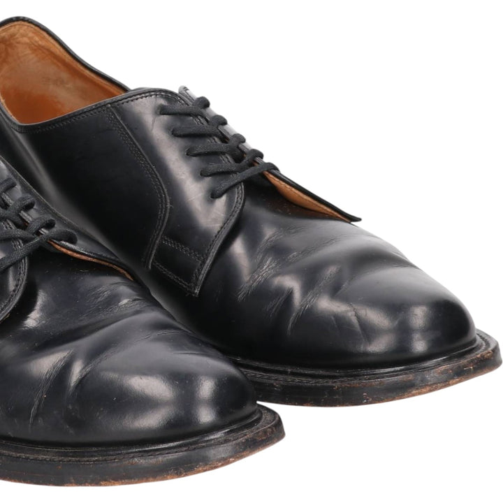 Loake Plain Toe Shoes Made in England 10 1/2 EX Men's 29.0cm genuine leather black type Vintage Second Hand