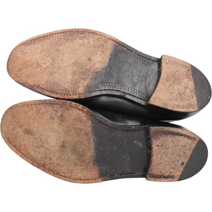 Loake Plain Toe Shoes Made in England 10 1/2 EX Men's 29.0cm genuine leather black type Vintage Second Hand