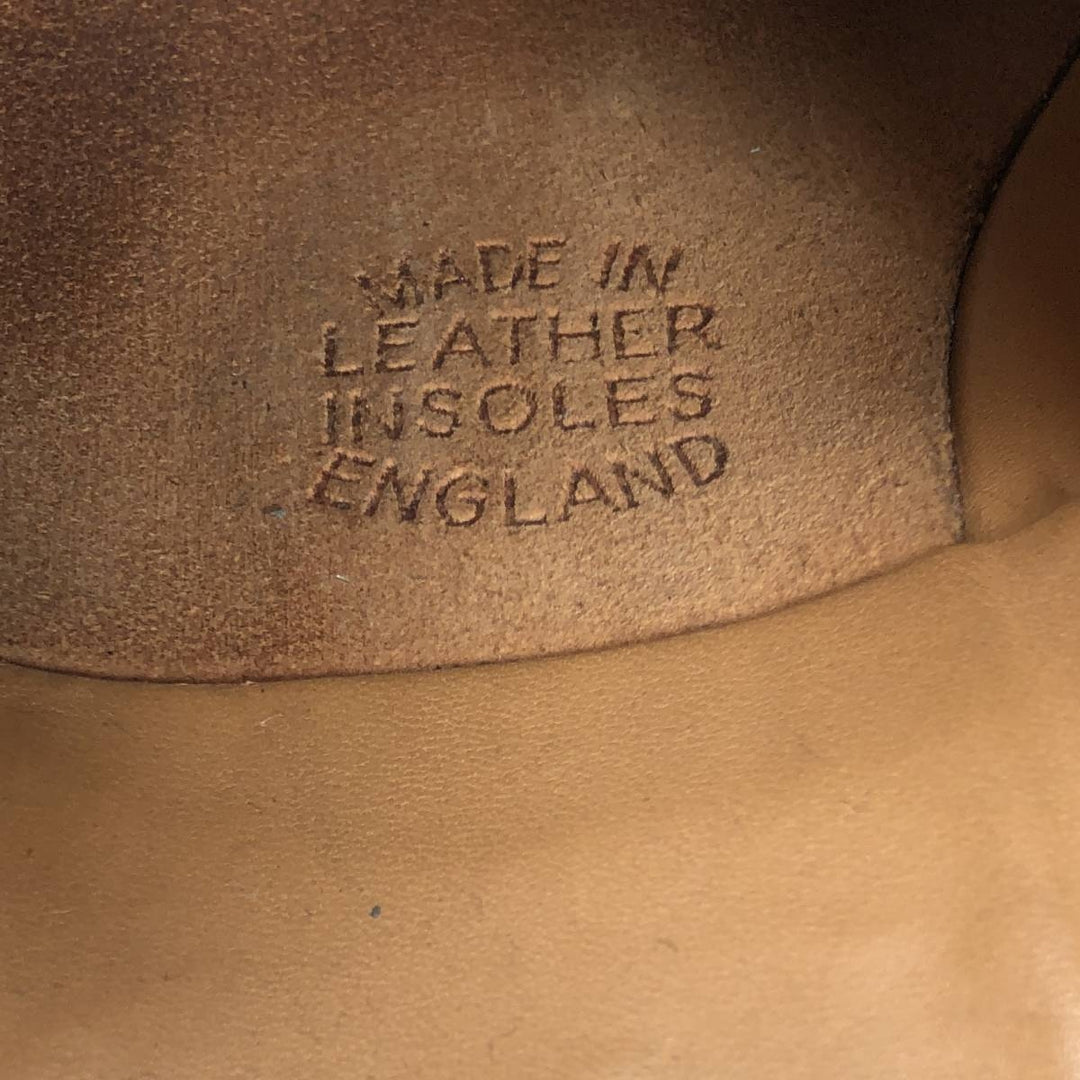 Loake Plain Toe Shoes Made in England 10 1/2 EX Men's 29.0cm genuine leather black type Vintage Second Hand