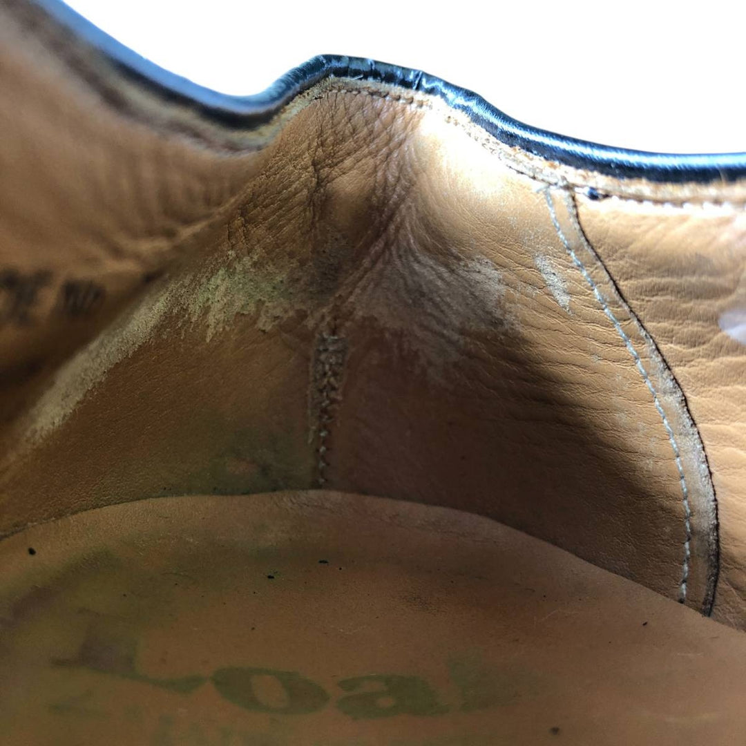 Loake Plain Toe Shoes Made in England 10 1/2 EX Men's 29.0cm genuine leather black type Vintage Second Hand