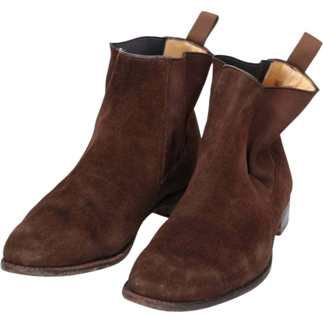 Carlos Santos CARLOS SANTOS Side Gore Boots 8 1/2 Men's 27.0cm genuine leather brown type Vintage Second Hand