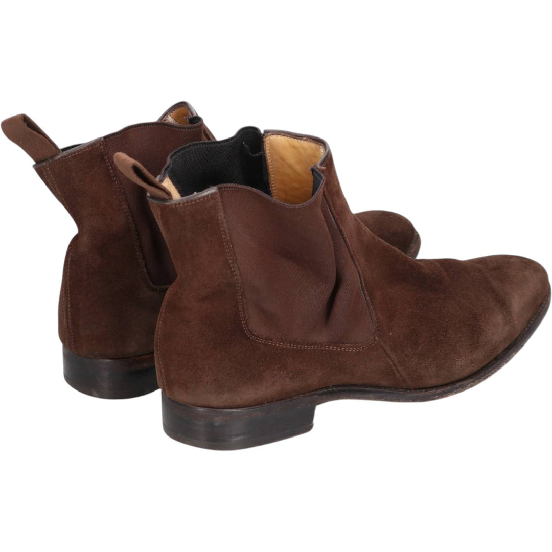 Carlos Santos CARLOS SANTOS Side Gore Boots 8 1/2 Men's 27.0cm genuine leather brown type Vintage Second Hand