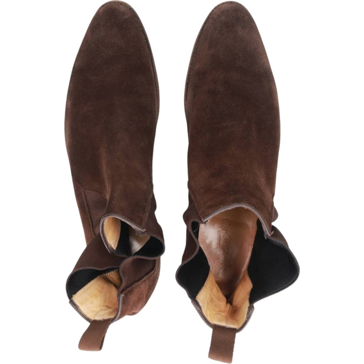 Carlos Santos CARLOS SANTOS Side Gore Boots 8 1/2 Men's 27.0cm genuine leather brown type Vintage Second Hand