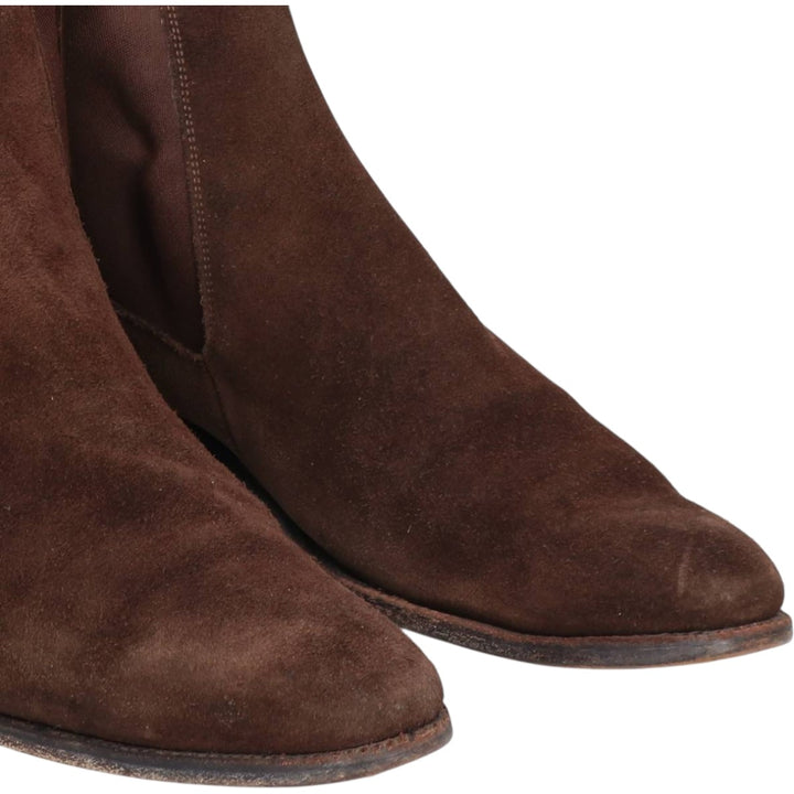 Carlos Santos CARLOS SANTOS Side Gore Boots 8 1/2 Men's 27.0cm genuine leather brown type Vintage Second Hand