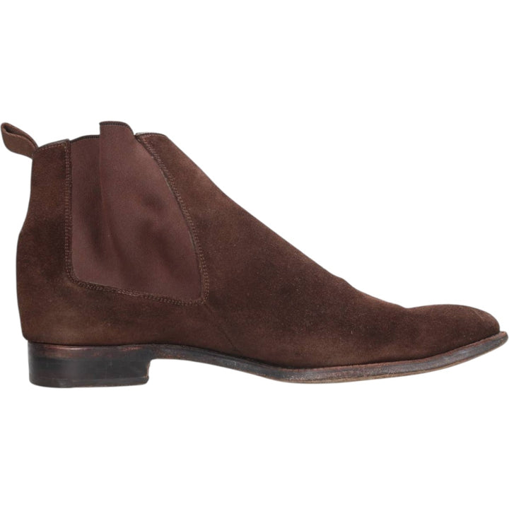 Carlos Santos CARLOS SANTOS Side Gore Boots 8 1/2 Men's 27.0cm genuine leather brown type Vintage Second Hand