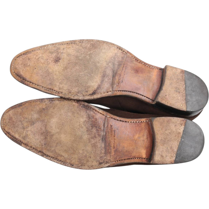 Carlos Santos CARLOS SANTOS Side Gore Boots 8 1/2 Men's 27.0cm genuine leather brown type Vintage Second Hand