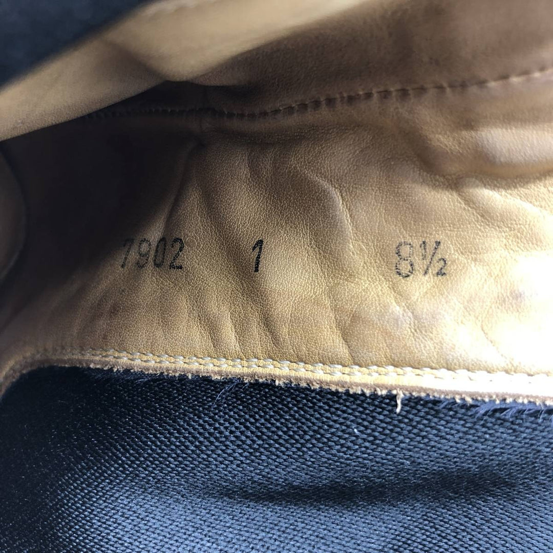 Carlos Santos CARLOS SANTOS Side Gore Boots 8 1/2 Men's 27.0cm genuine leather brown type Vintage Second Hand