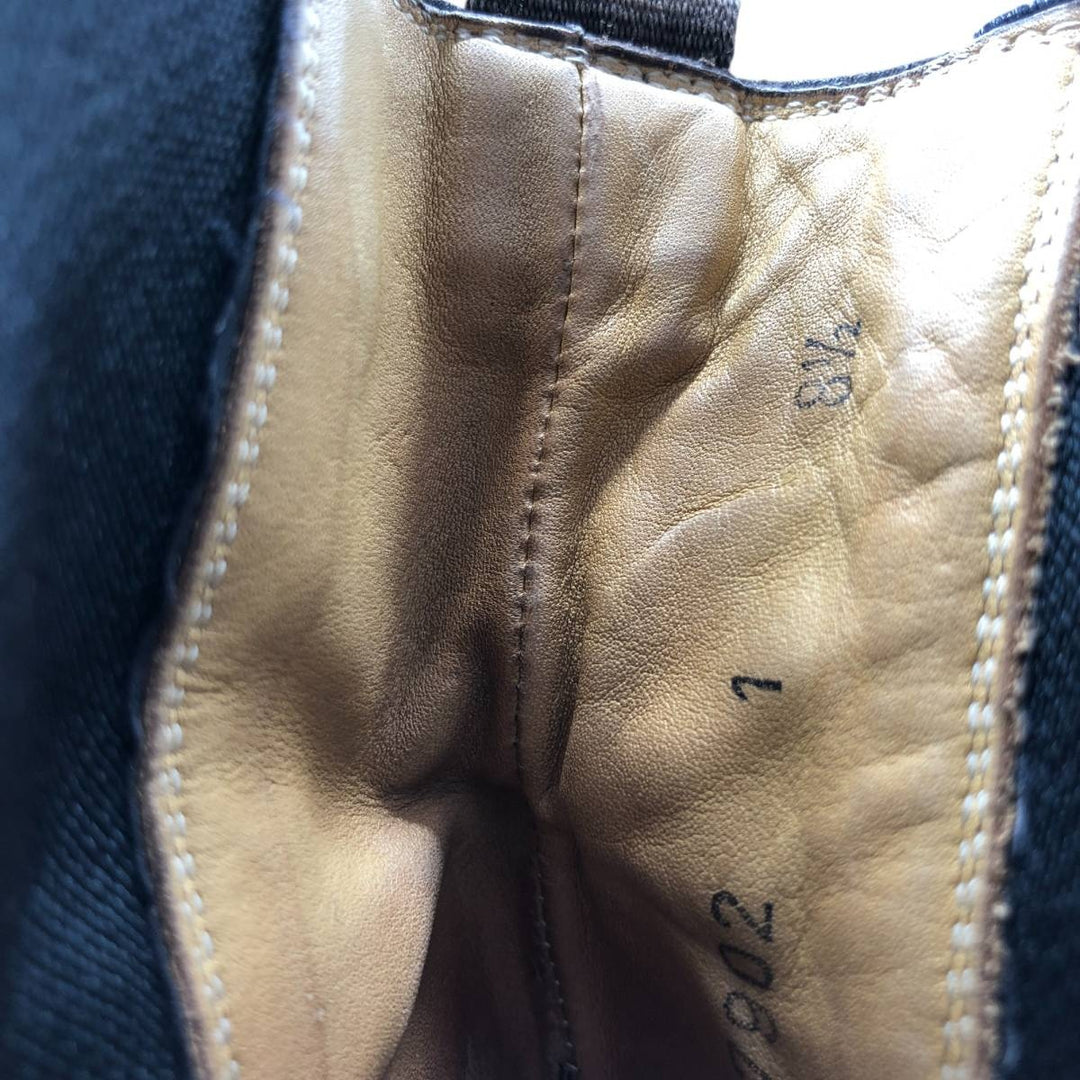 Carlos Santos CARLOS SANTOS Side Gore Boots 8 1/2 Men's 27.0cm genuine leather brown type Vintage Second Hand
