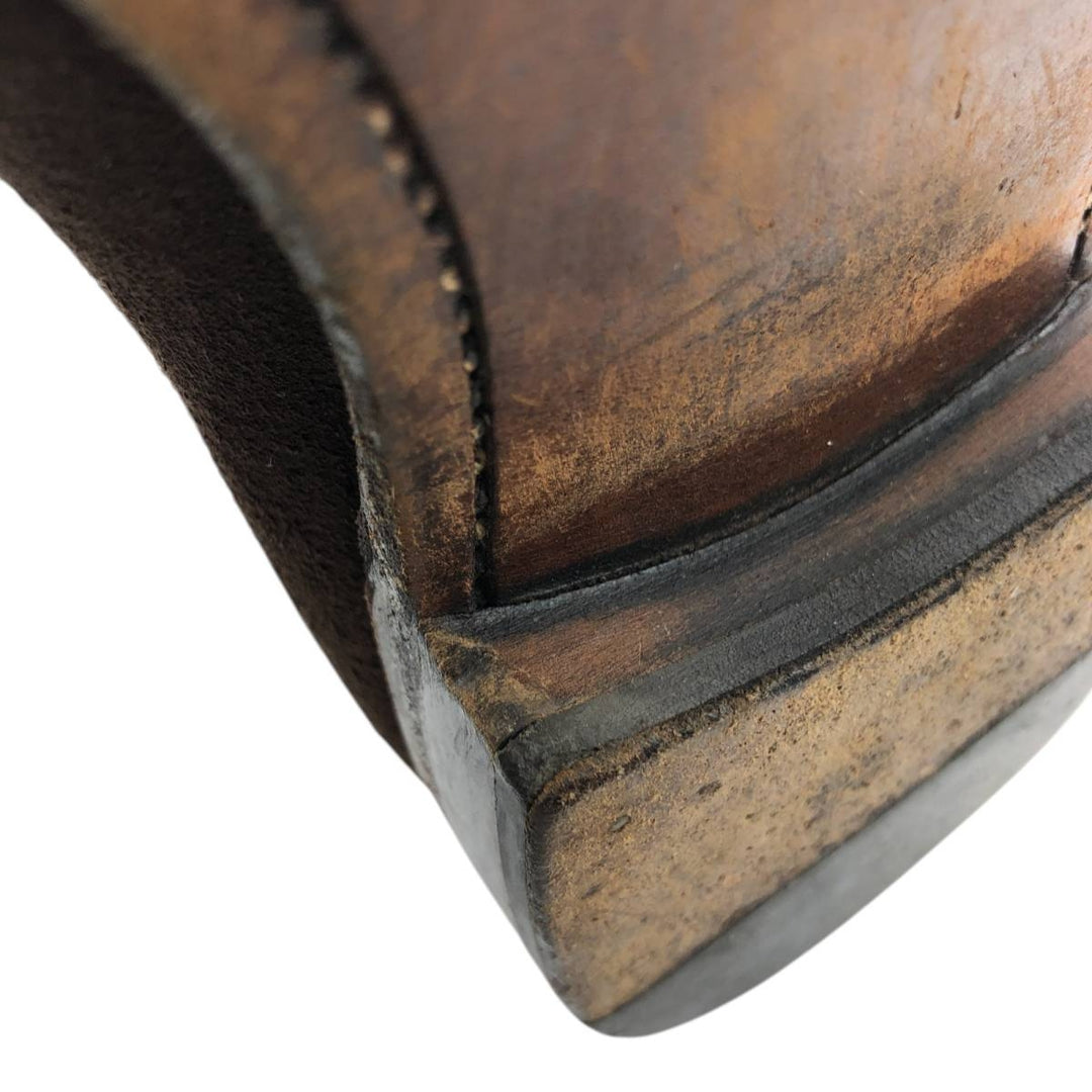 Carlos Santos CARLOS SANTOS Side Gore Boots 8 1/2 Men's 27.0cm genuine leather brown type Vintage Second Hand
