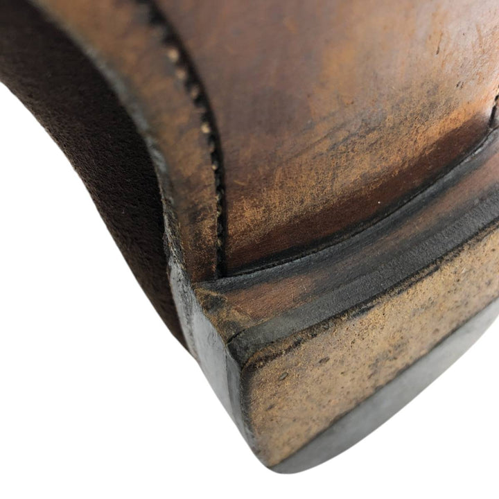 Carlos Santos CARLOS SANTOS Side Gore Boots 8 1/2 Men's 27.0cm genuine leather brown type Vintage Second Hand