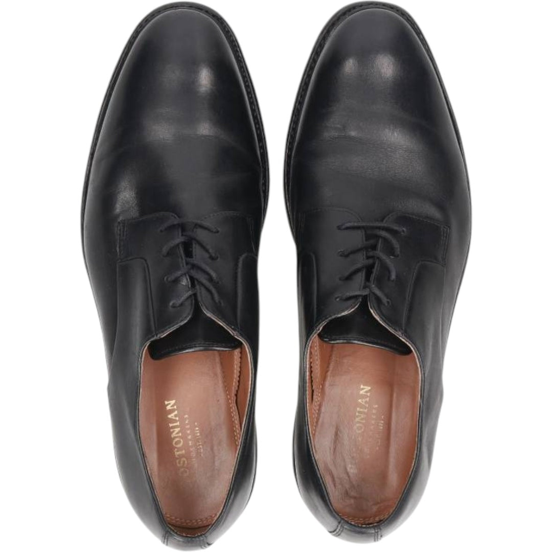 Bostonian Plain Toe Shoes, Size 9 1/2 Men's 27.5cm genuine leather black type Vintage Second Hand