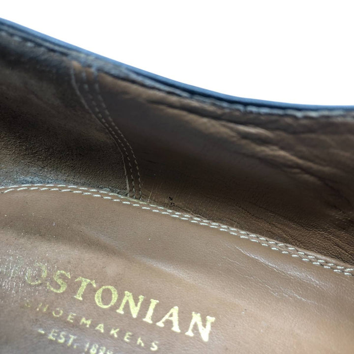 Bostonian Plain Toe Shoes, Size 9 1/2 Men's 27.5cm genuine leather black type Vintage Second Hand