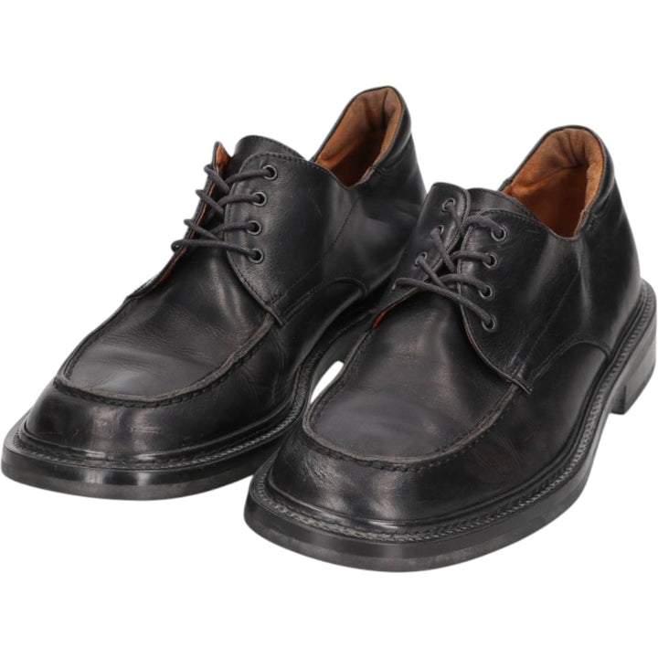 Johnston & Murphy U-tip shoes, Made in Italy, size 8 1/2 Men's 26.5cm genuine leather black type Vintage Second Hand