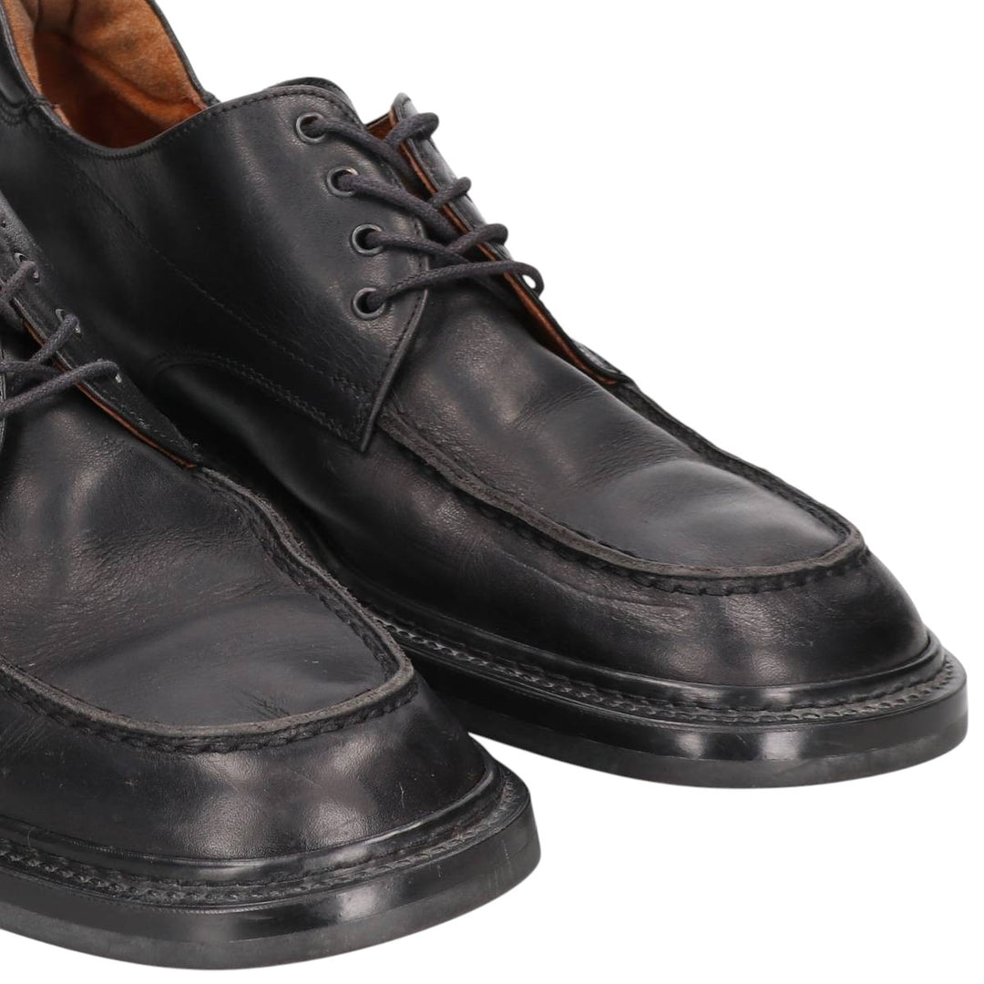Johnston & Murphy U-tip shoes, Made in Italy, size 8 1/2 Men's 26.5cm genuine leather black type Vintage Second Hand