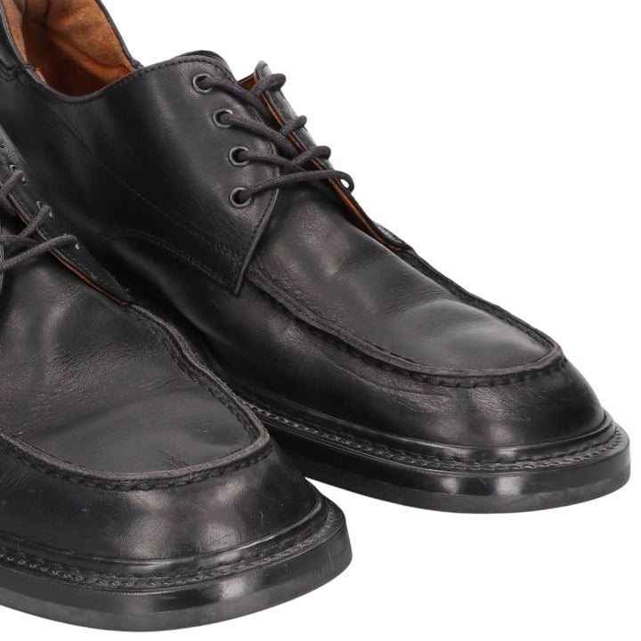 Johnston & Murphy U-tip shoes, Made in Italy, size 8 1/2 Men's 26.5cm genuine leather black type Vintage Second Hand