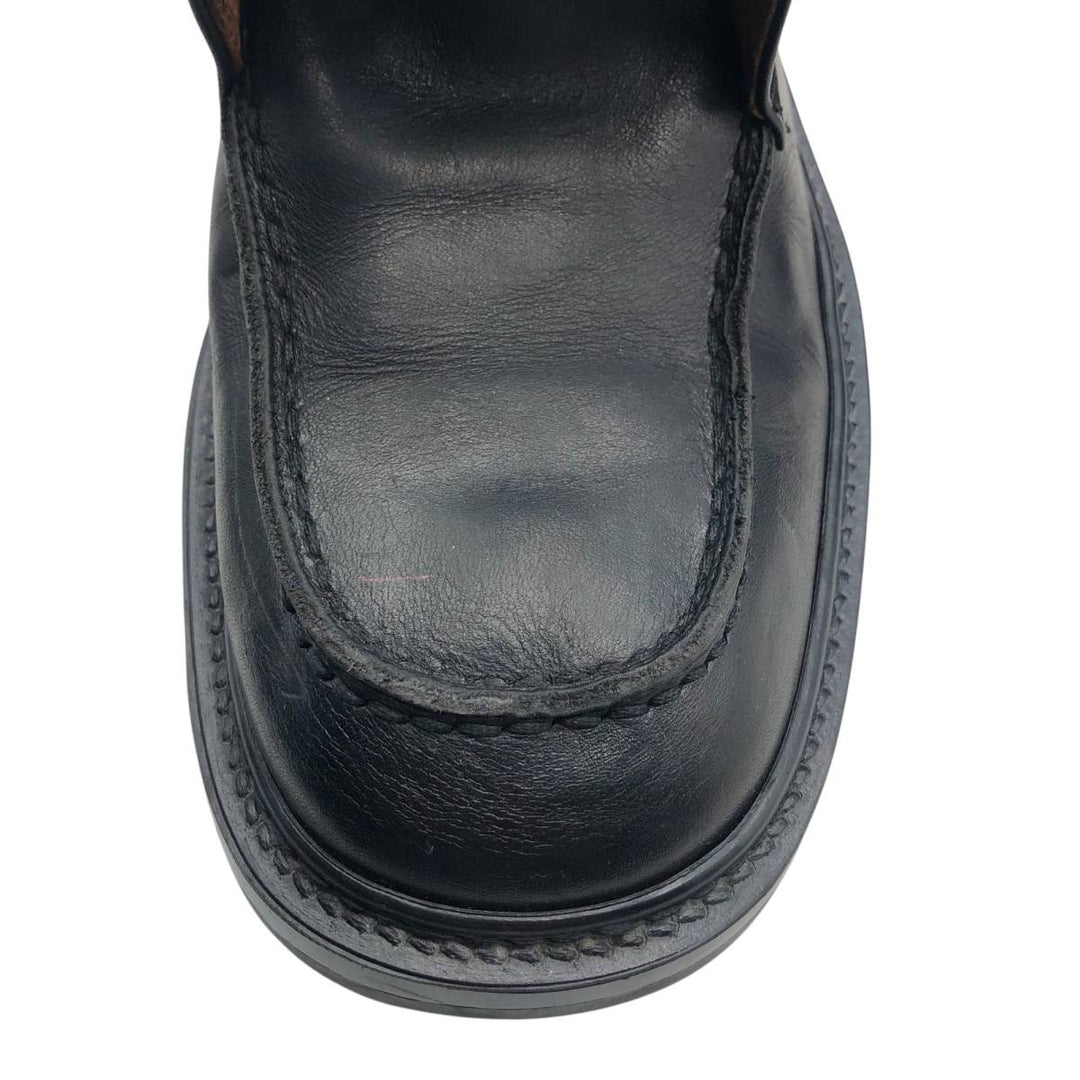 Johnston & Murphy U-tip shoes, Made in Italy, size 8 1/2 Men's 26.5cm genuine leather black type Vintage Second Hand