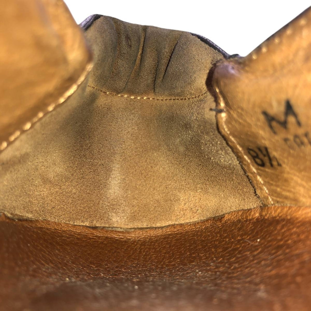 Johnston & Murphy U-tip shoes, Made in Italy, size 8 1/2 Men's 26.5cm genuine leather black type Vintage Second Hand